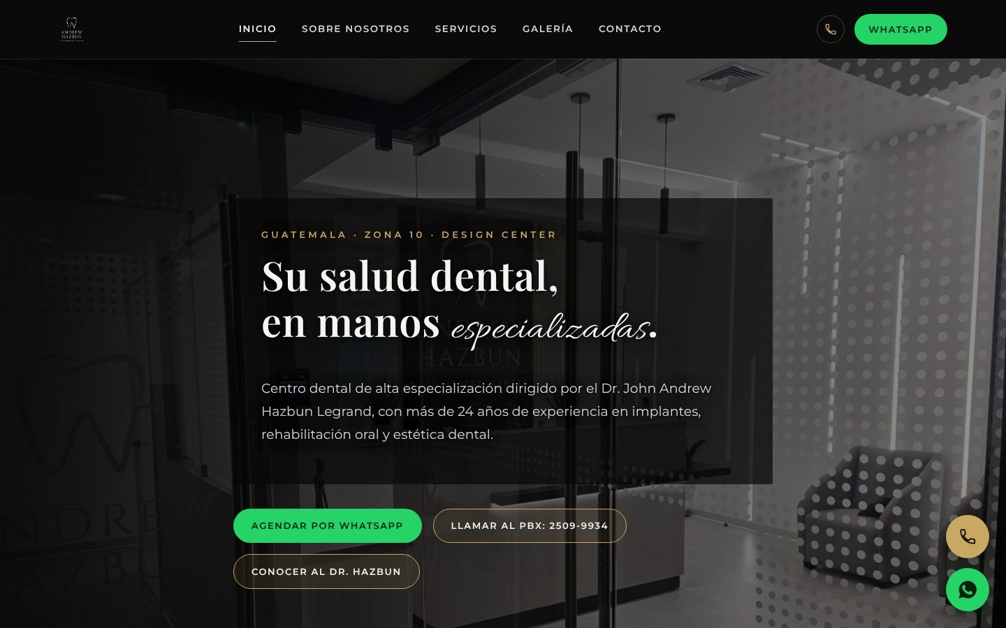 Portada del sitio web andrewhazbun.com