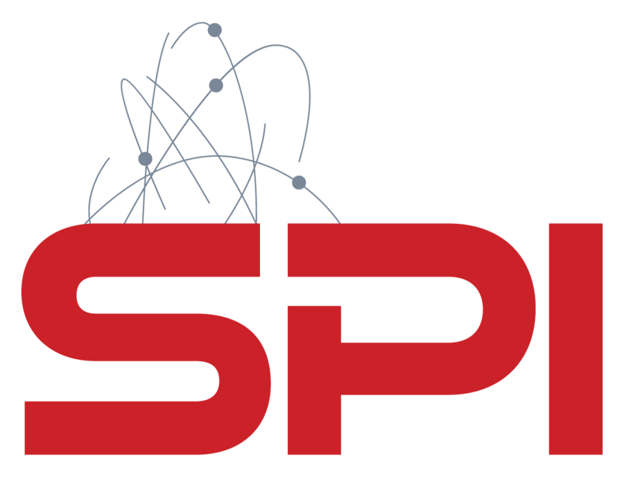 Logo SPI en rojo sobre blanco